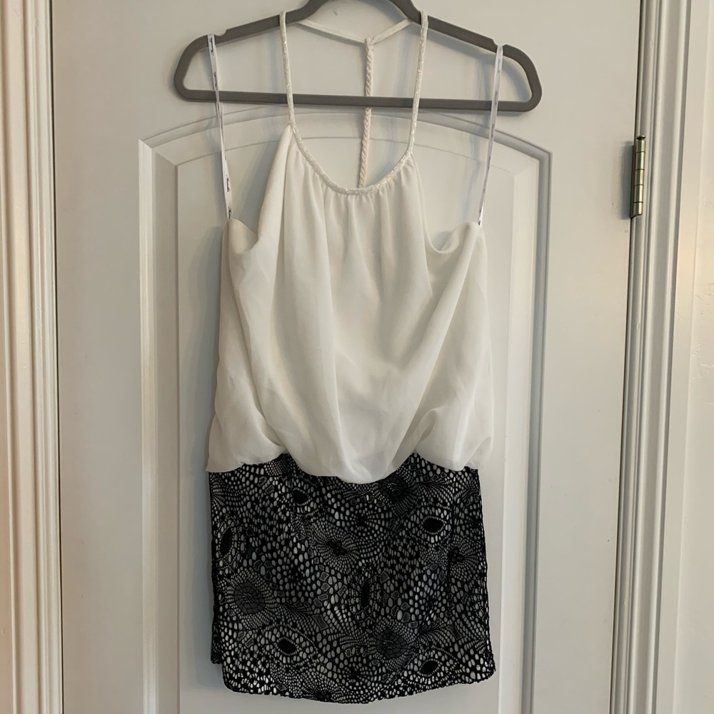 Black and white dress